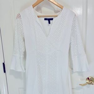 BCBGMaxAzria Darcy White Eyelet Dress